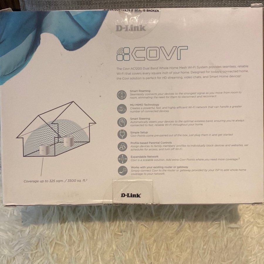 Helt ny Mesh System @@ D-Link COVR AC1200 Dual Band Whole Home Mesh