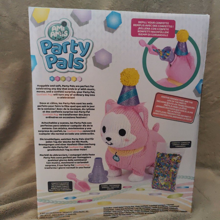 NY! Ami Amis Party Pals Confetti Pup