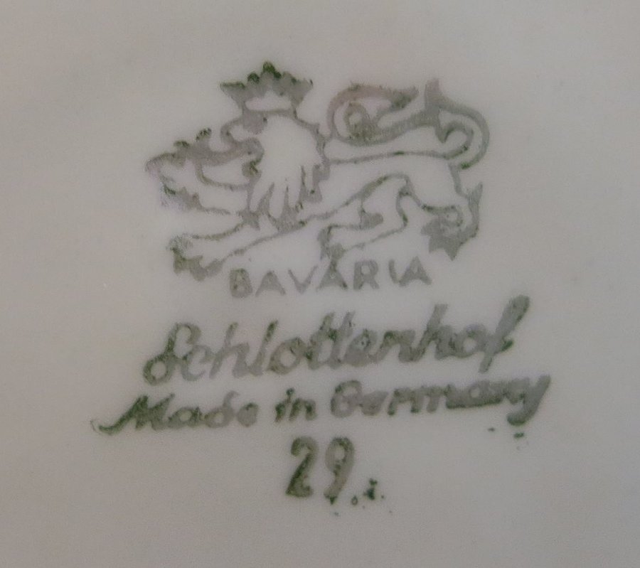 Vintage djup tallrik Bavaria Schlottenhof Made in Germany