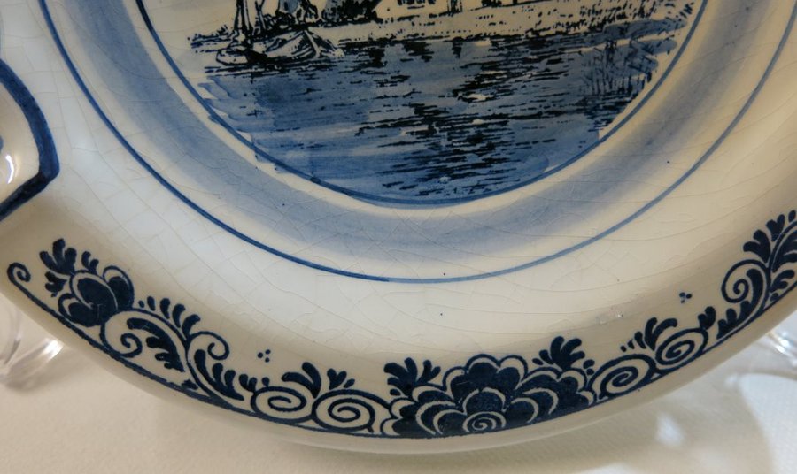 Handmålat fat Delft Blue Holland