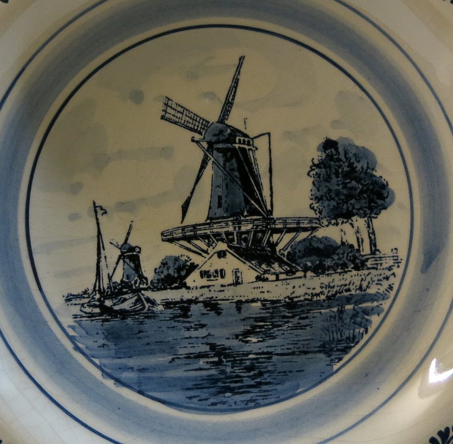 Handmålat fat Delft Blue Holland