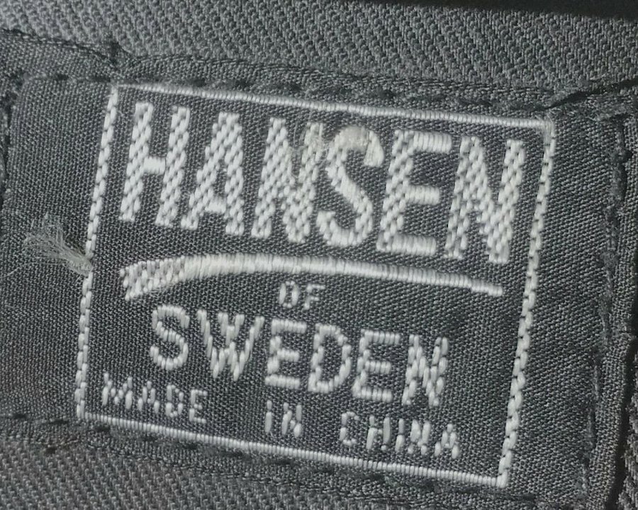 Mkt fin svart kuvert/axelväska,från"HANSEN of Sweden"i mkt bra använd skick