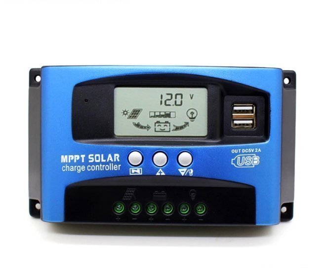 Nytt 60A MPPT LCD Automatiska solkontroller Charge Controller