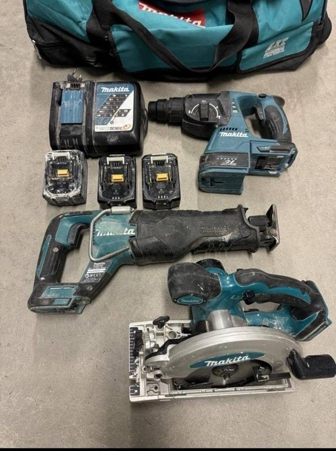 Makita verktygspaket DLX6038T Combokit LXT 18V