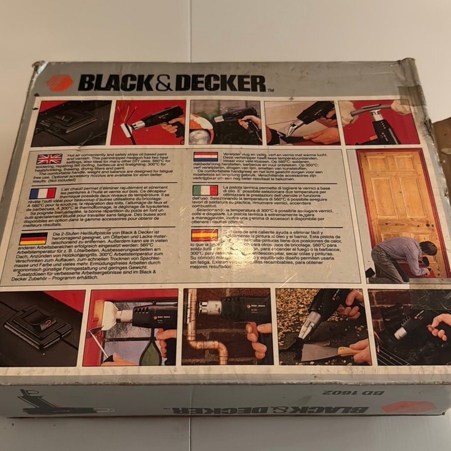 Black  Decker Varmluftpistol BD1602 1600W