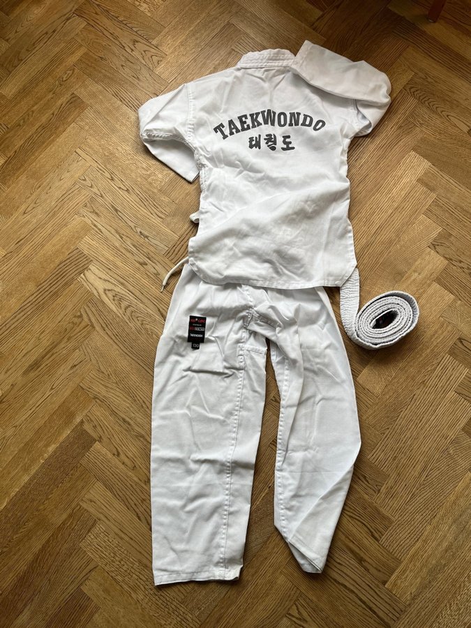 Taekwondo-dräkt för barn, storlek 130