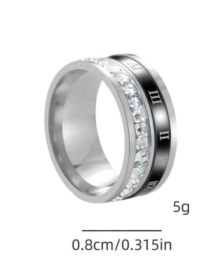 Helt ny ring Unisex Herr Dam 316L stainless steel rostfritt stål