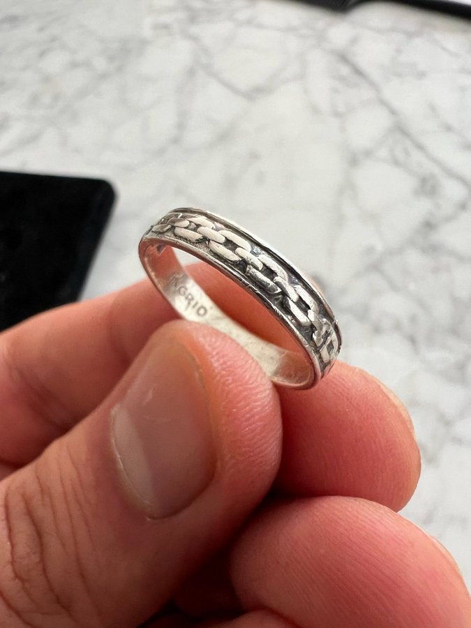 Silver ring stämplad Kattfot S  fler