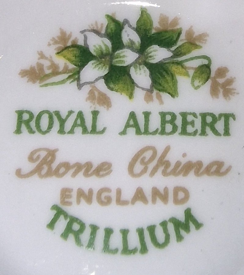 ROYAL ALBERT TRILLIUM ~FAT~ ASSIETT och KOPP ......från ENGLAND