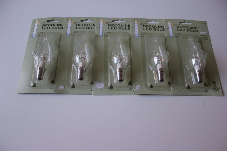 5-PACK LAMPOR DECOLINE LED BULB LED