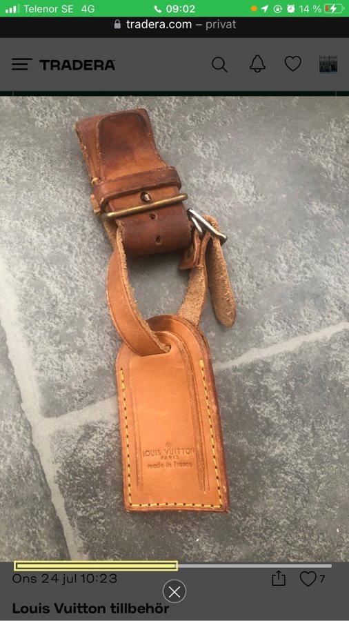 LOUIS VUITTON BAGAGETAG INITIAL TAGG ADRESSLAPP TILLBEHÖR