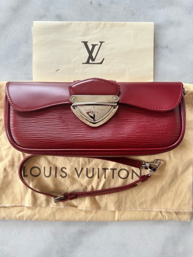 Louis Vuitton Rubis Epi Leather Montaigne Clutch Bag