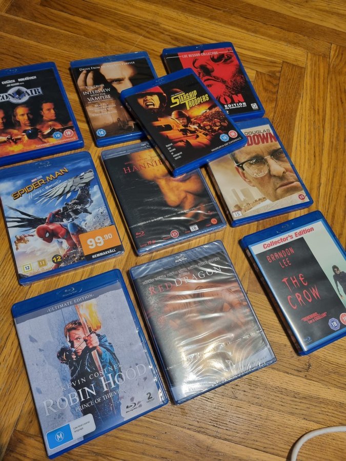 BLU RAY SPELARE, SONY, + 16 BLU RAY FILMER! KANONSKICK