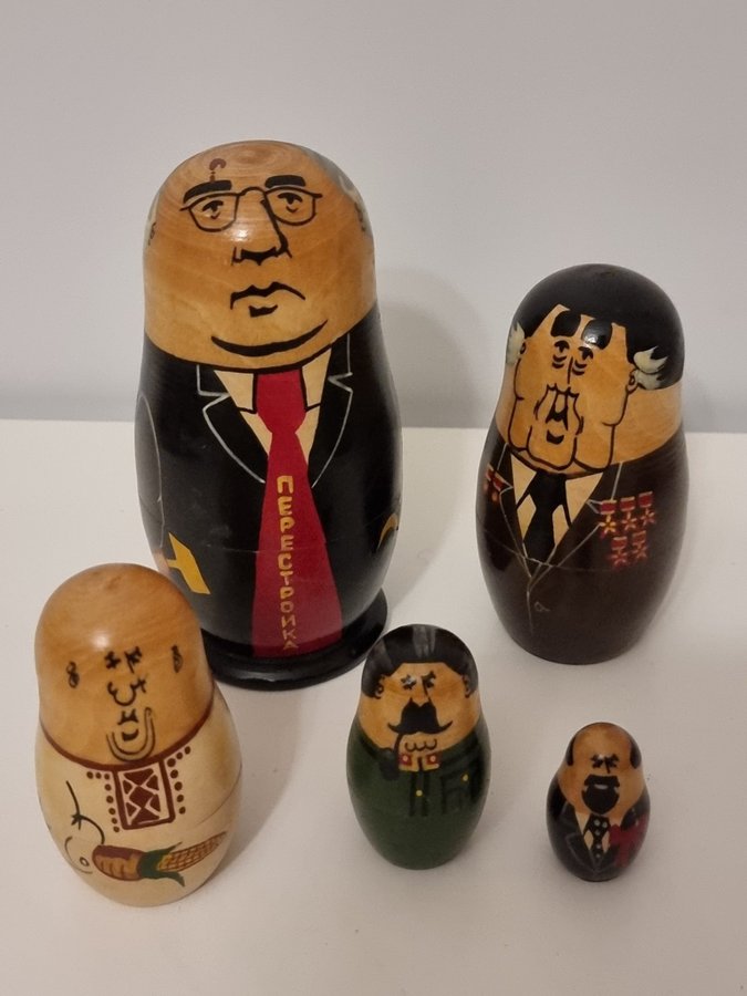 Gammal matryoshka sovjetiska ledare