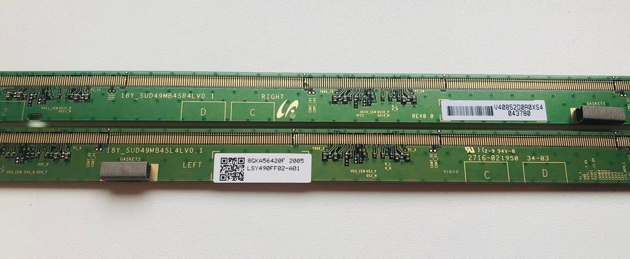 18Y_SUD49MB4SL4LV0.1 18Y_SUD49MB4SR4LV0.1 buffer boards Sony KD-49XG9005