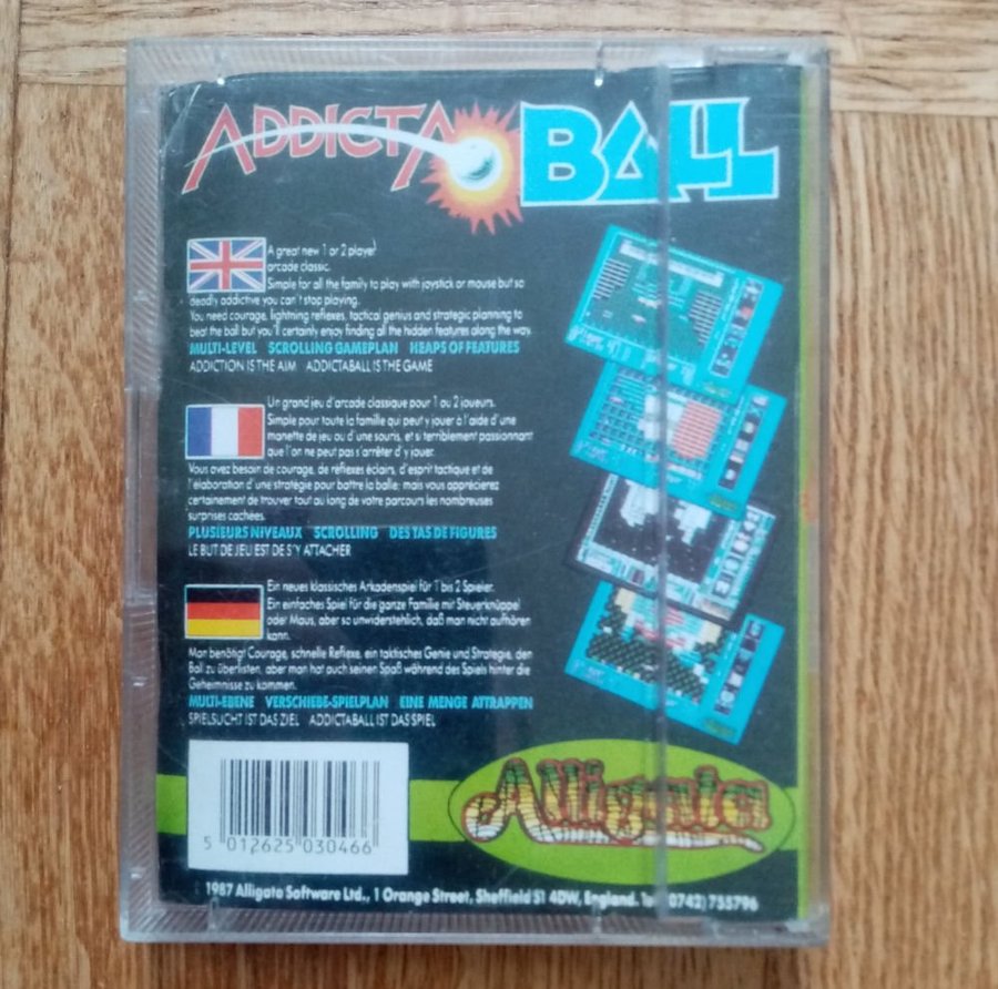 Addicta Ball (Alligata - Prism Leisure) ->TESTAD<- Commodore 64 / C64 Spel