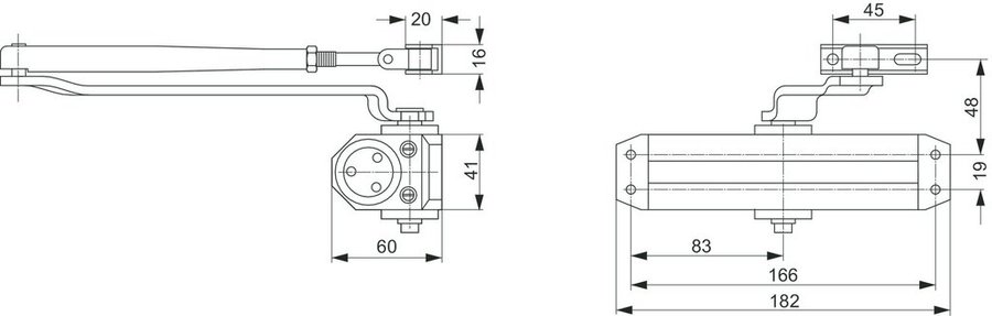 Dörrstängare /ASSA ABLOY DC110 DOOR CLOSER