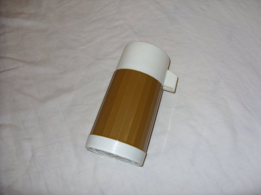 Vintage Alladin Continental Vacuum Flask Engelsk plast termos retro UK kaffe te