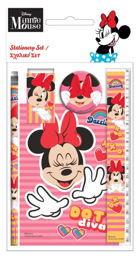 Disney Mimmi Mouse pennset 5 delar