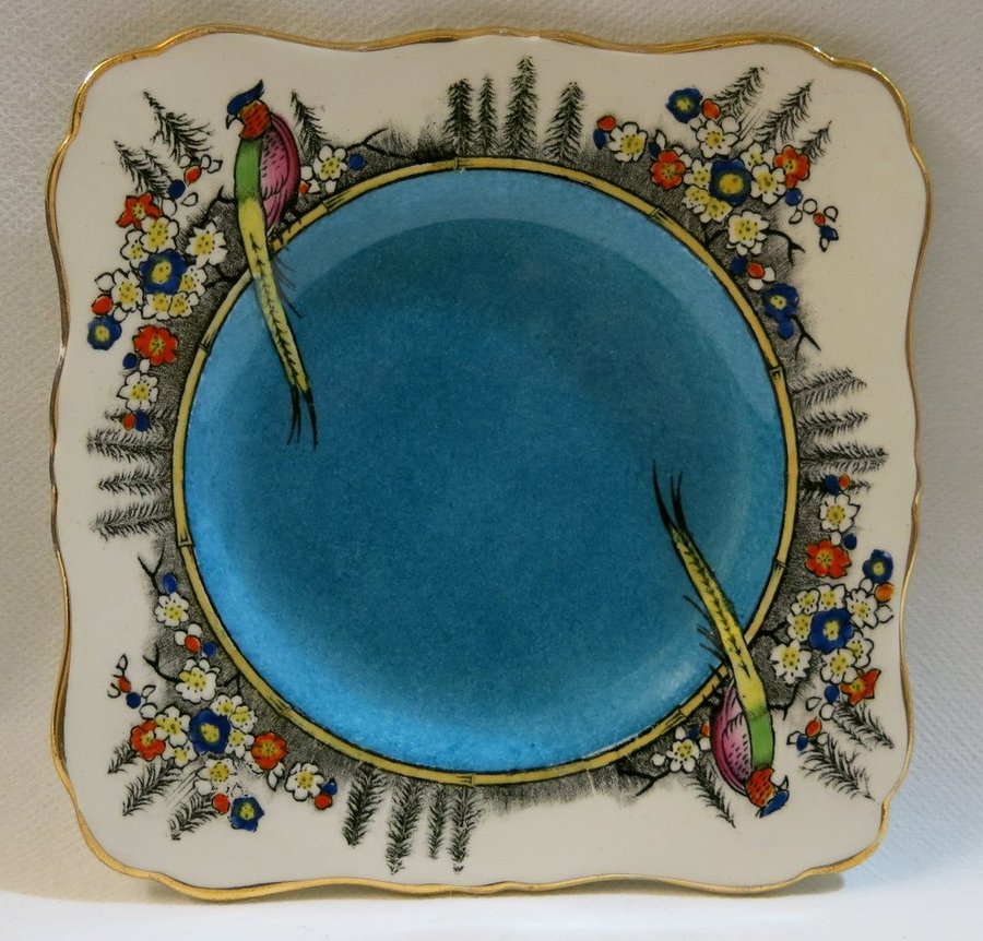 Assiett Grimwades England Rideau Ware hand painted Henry Birks  Sons