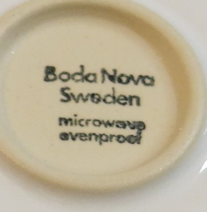 Kopp med fat Boda Nova Sweden Signe Persson-Melin