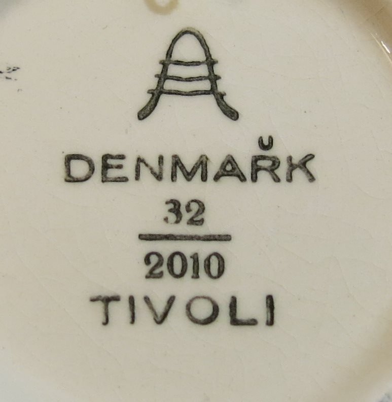 Liten väggtallrik Tivoli Denmark Royal Copenhagen Aluminia