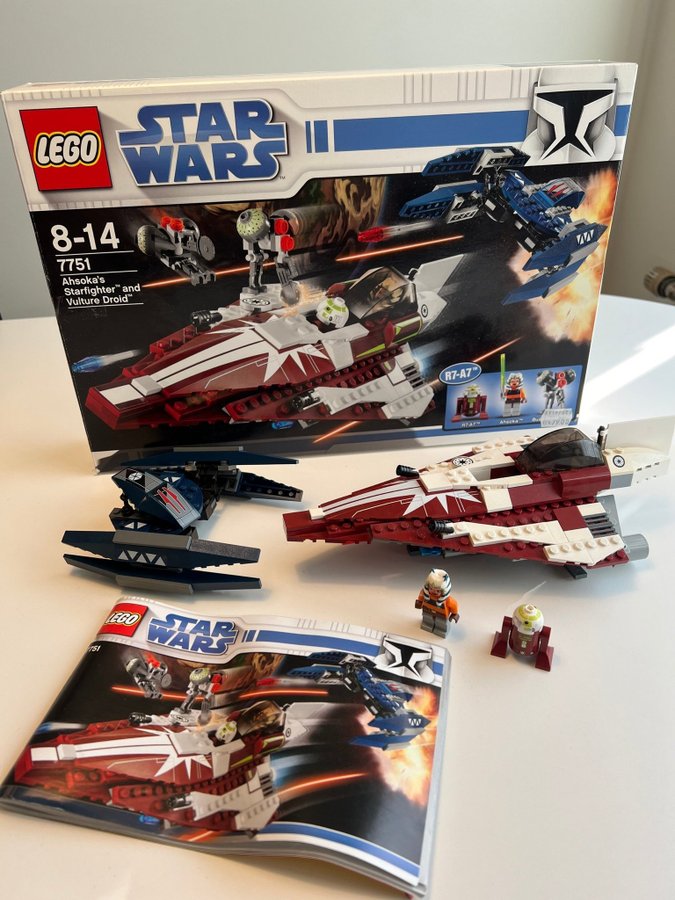 Lego Star Wars 7751 Ahsoka's Starfighter and Vulture Droid (kartong, manual)