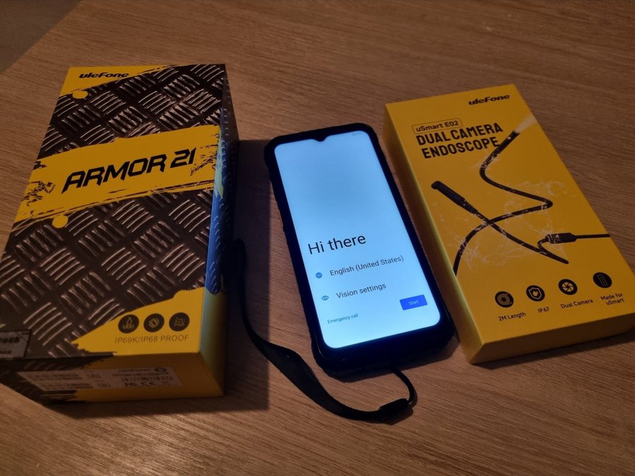 Ulefone Armor 21 med endoscope kamera