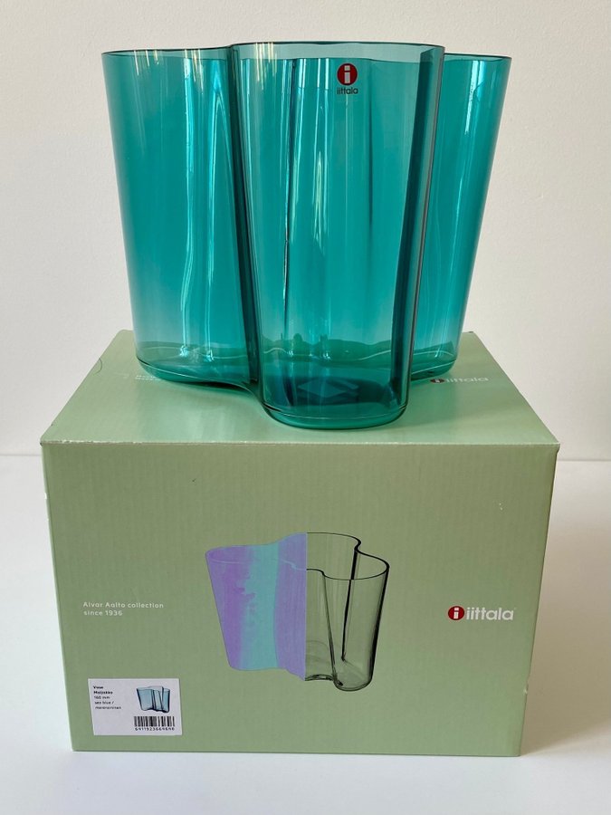 Savoy 16 cm, ”Sea Blue” Ny i Kartong - Alvar Aalto för Iittala