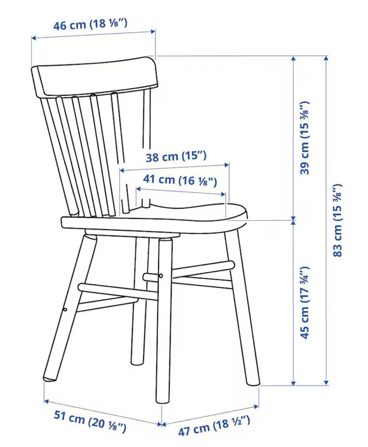 4st vita IKEA NORRARYD köksstolar