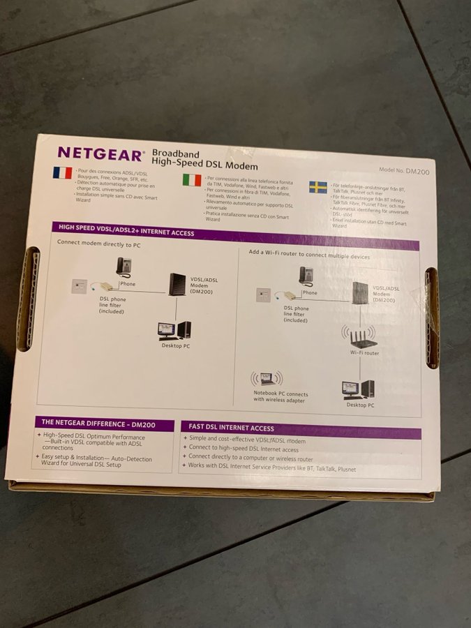 NETGEAR DM200 ADSL-modem