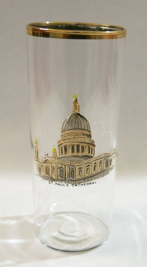 Vintage dricksglas st Pauls Cathedral