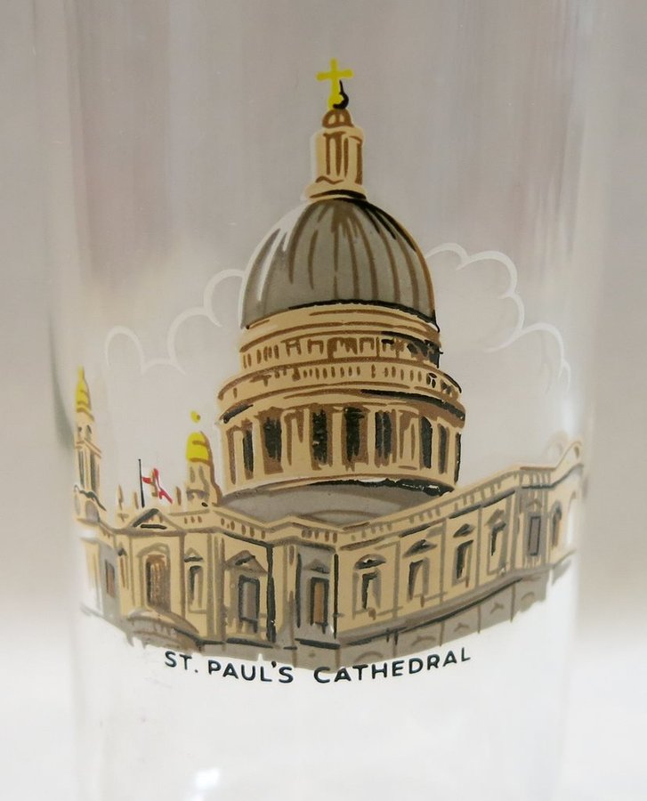 Vintage dricksglas st Pauls Cathedral