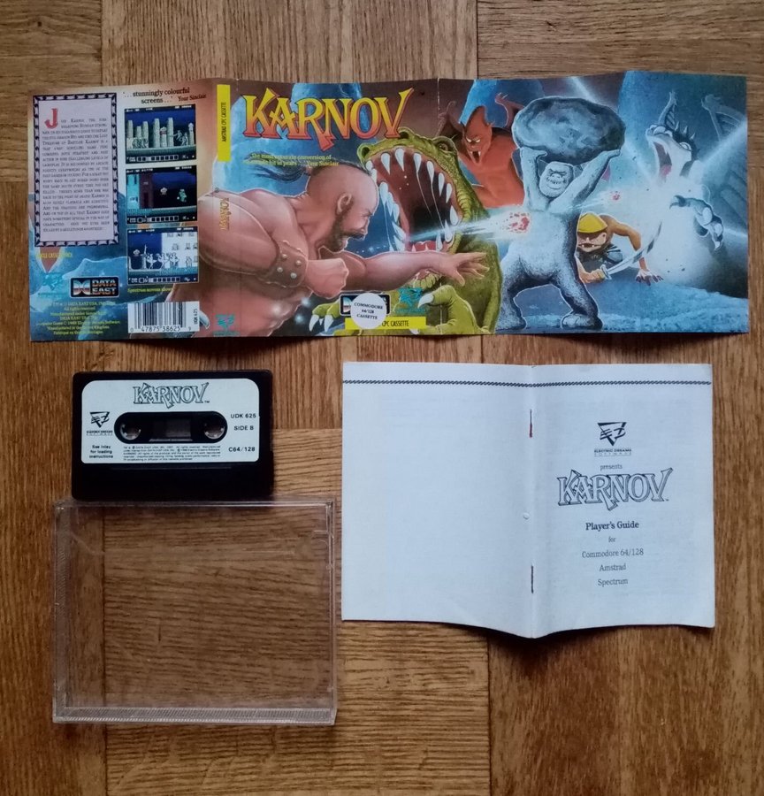 Karnov (Electric Dreams - Data East) ->TESTAD<- Commodore 64 / C64 Spel