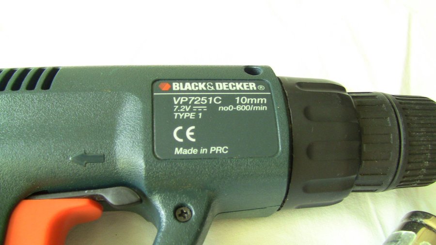 Black  Decker VP7251C Sladdlös Borrmaskin