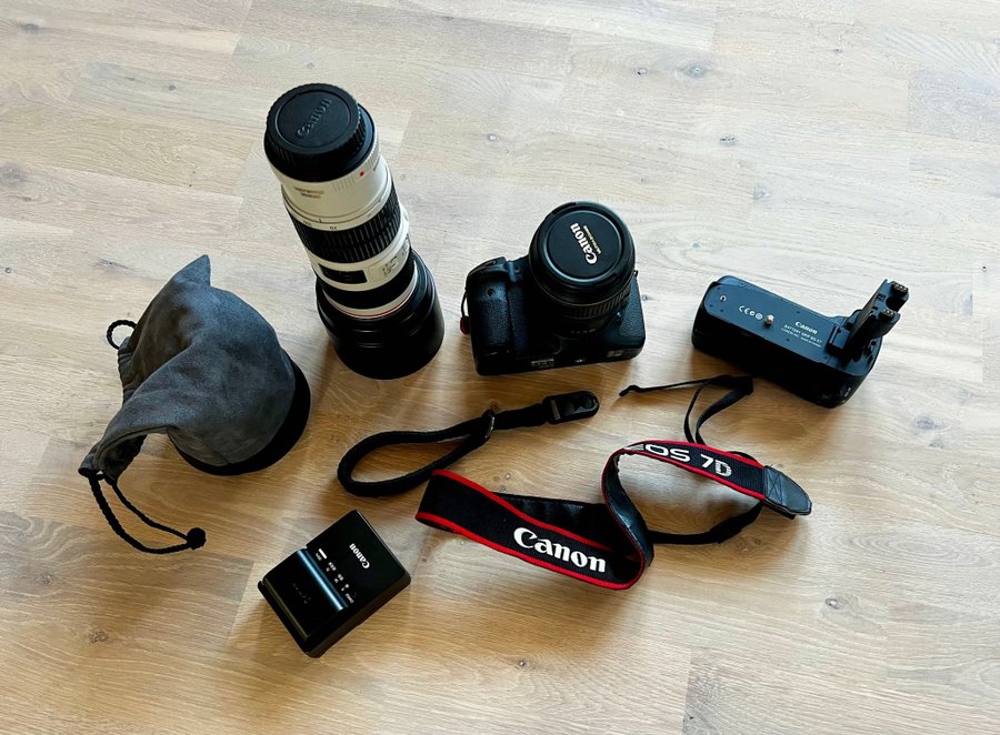 Canon EOS 7D med objektiv