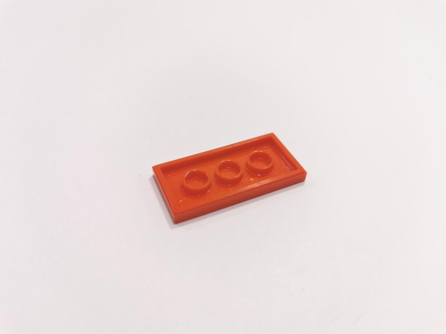 Lego - tile - slät - bas - 2x4 - part 87079 - röd