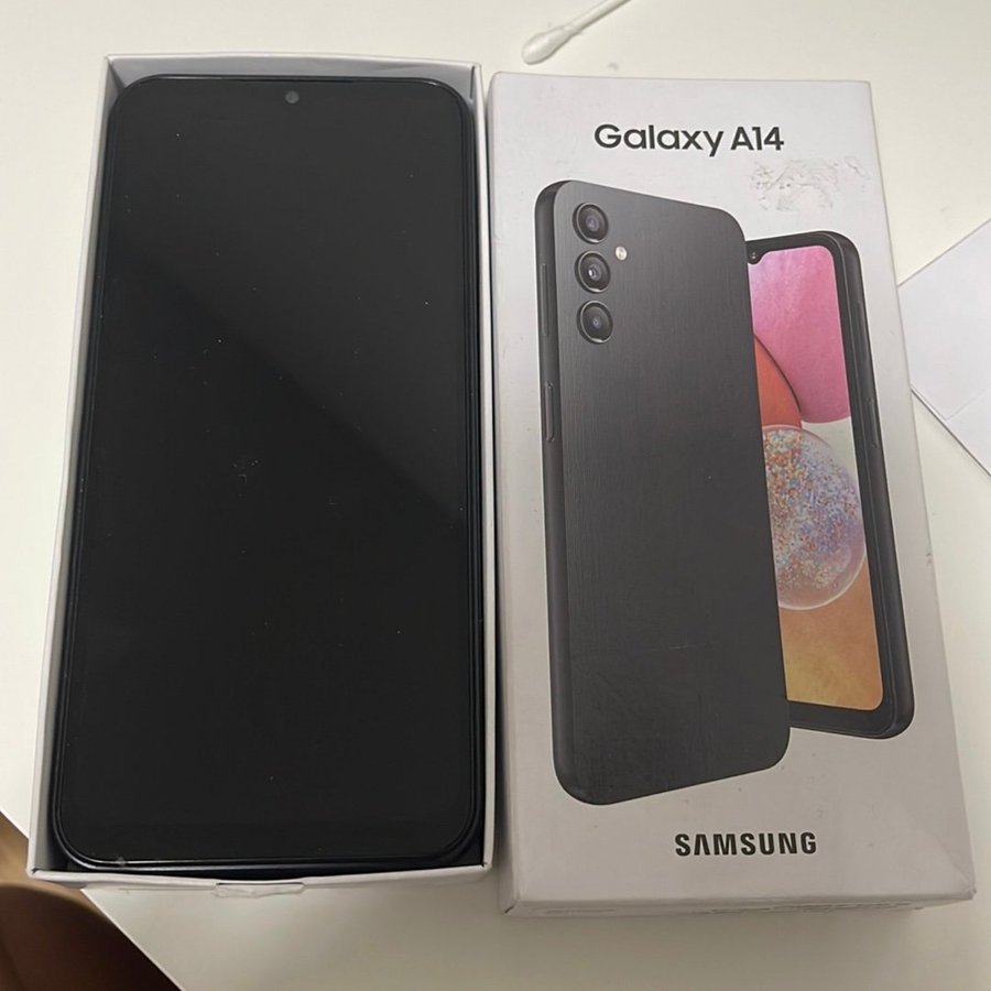 Svart Samsung galaxy A14 128gb