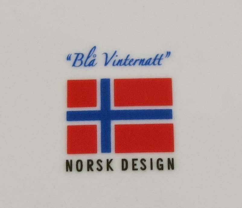 Djup tallrik Blå Vinternatt Norsk Design