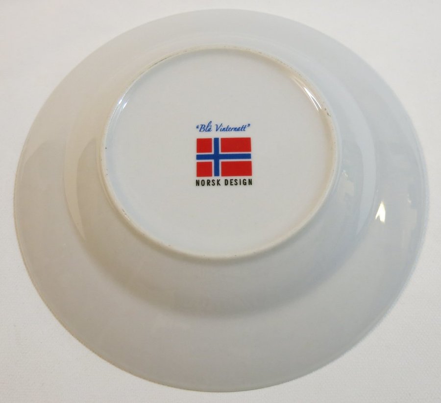 Djup tallrik Blå Vinternatt Norsk Design