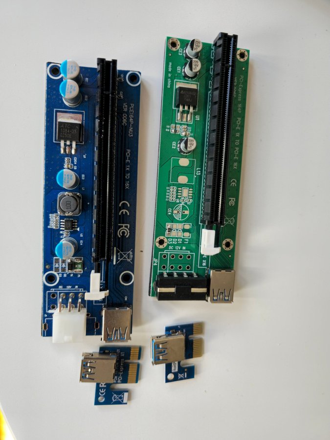 PCI-E 1X till 16X Riserkort