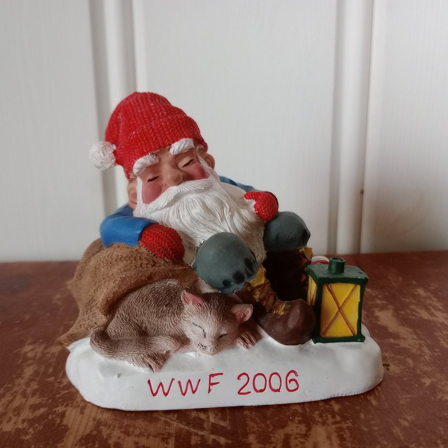 WWF Tomte 2006 - Titti Gnosspelius - Årstomte - Samlartomte - Katt