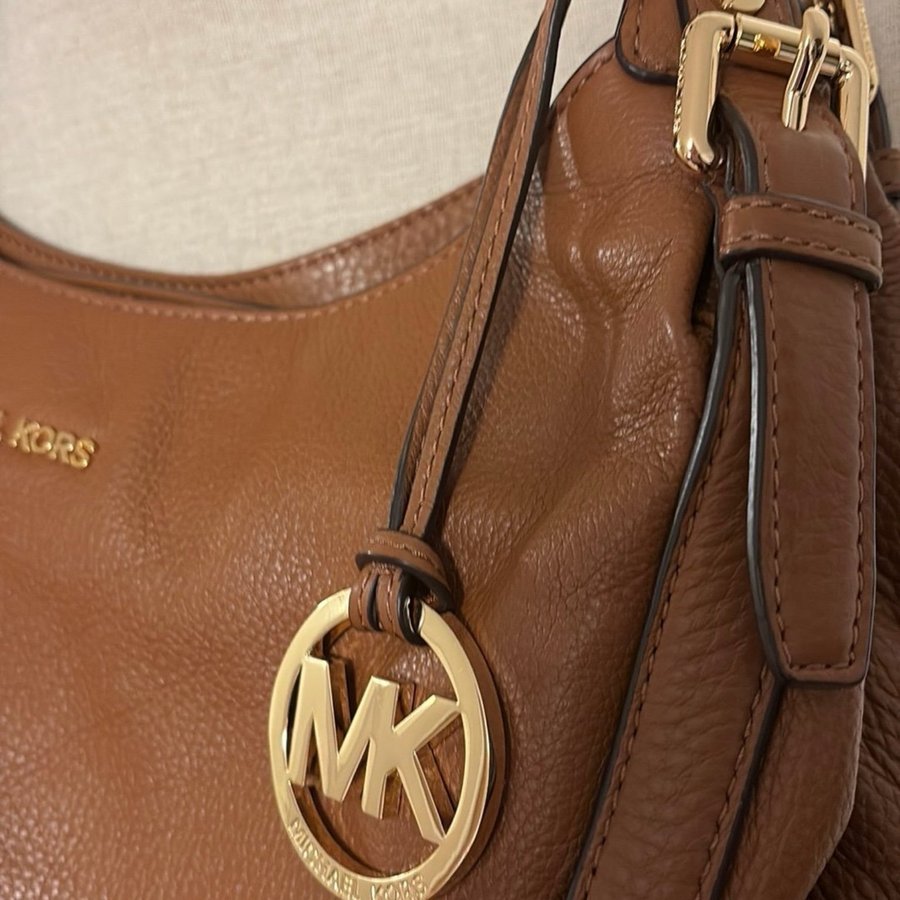 Michael Kors brun läderväska