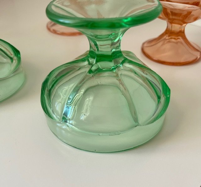 Eda Glasbruk Dessertskålar 6st Glas Skålar i tre nyanser Vintage Design