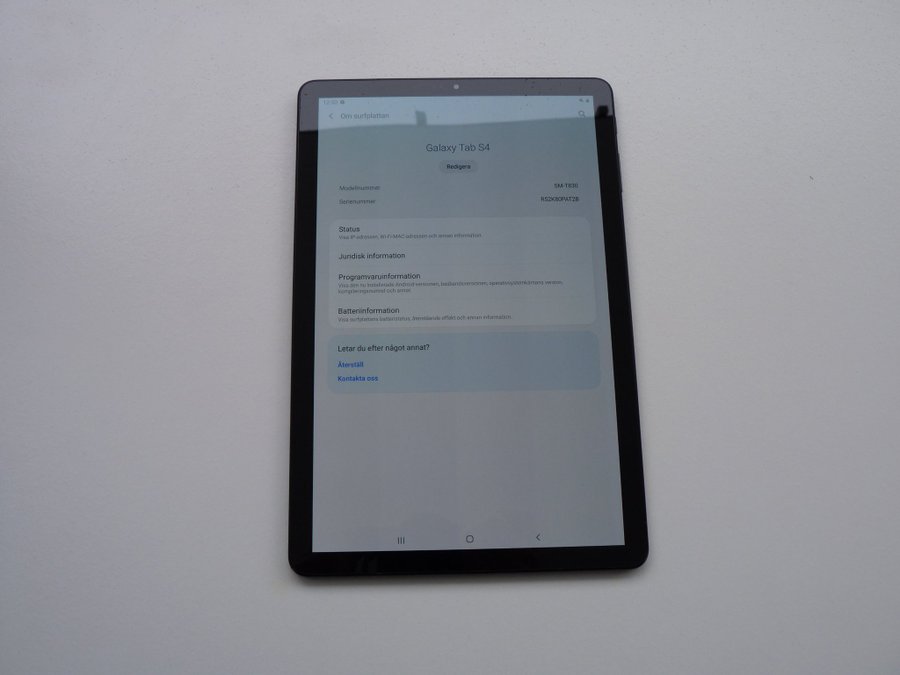 Black Samsung Galaxy Tab S4-16GB WiFi