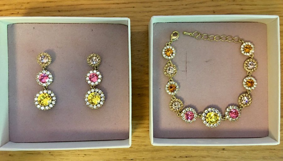 Lily and Rose (Set): Sienna Earrings  Sienna Bracelet (Trio colour - Sunshine)