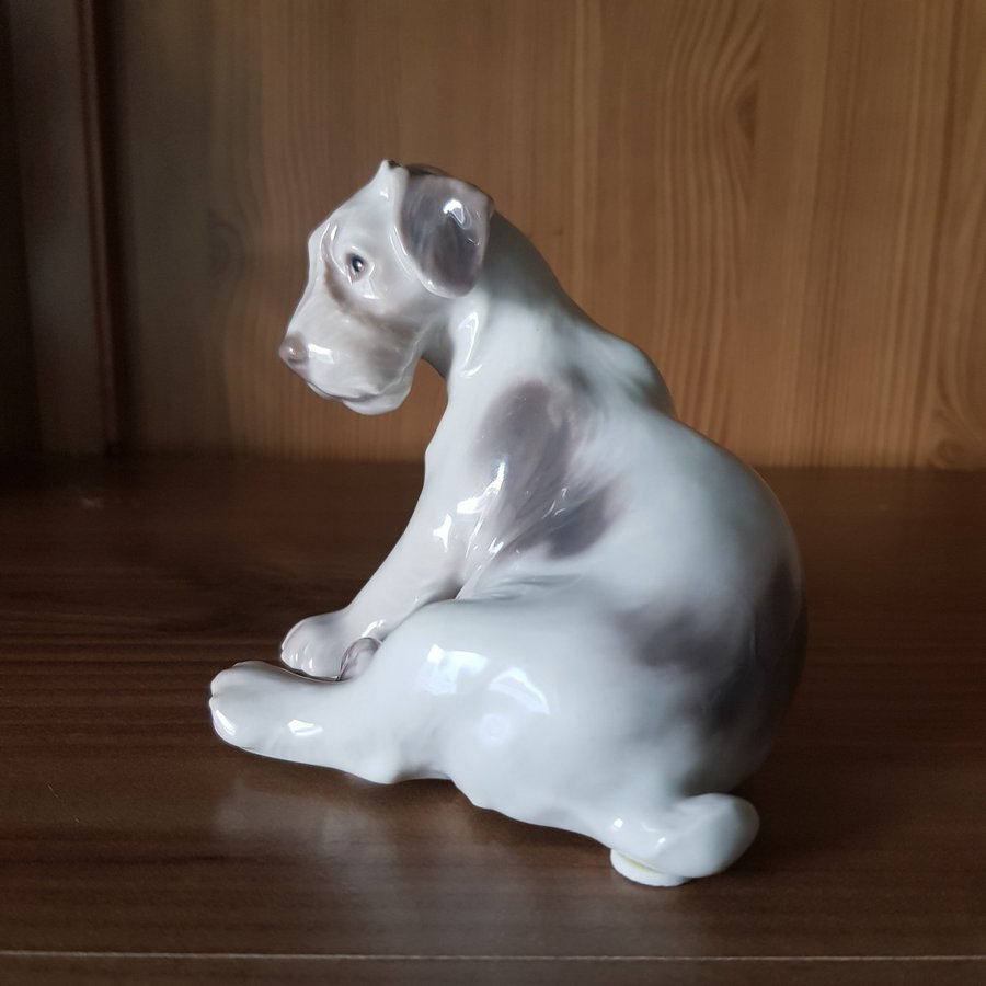 Bing  Grondahl Kjobenhavn Denmark Figur - Sittande Terrier.Från år 1948-1952.