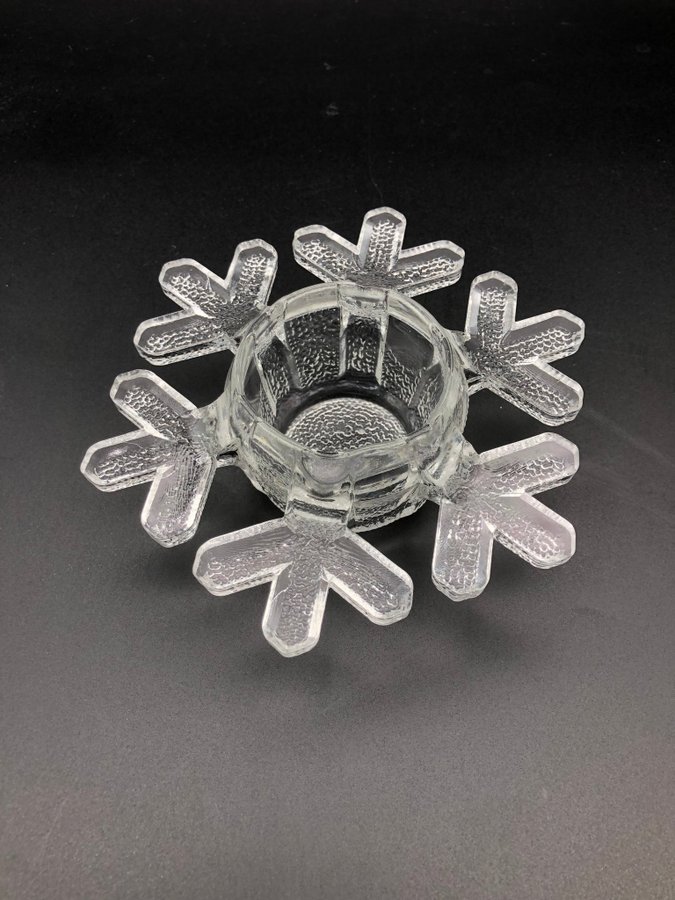 Iittala ljuslykta snöflinga Snowflake Valto Kokko