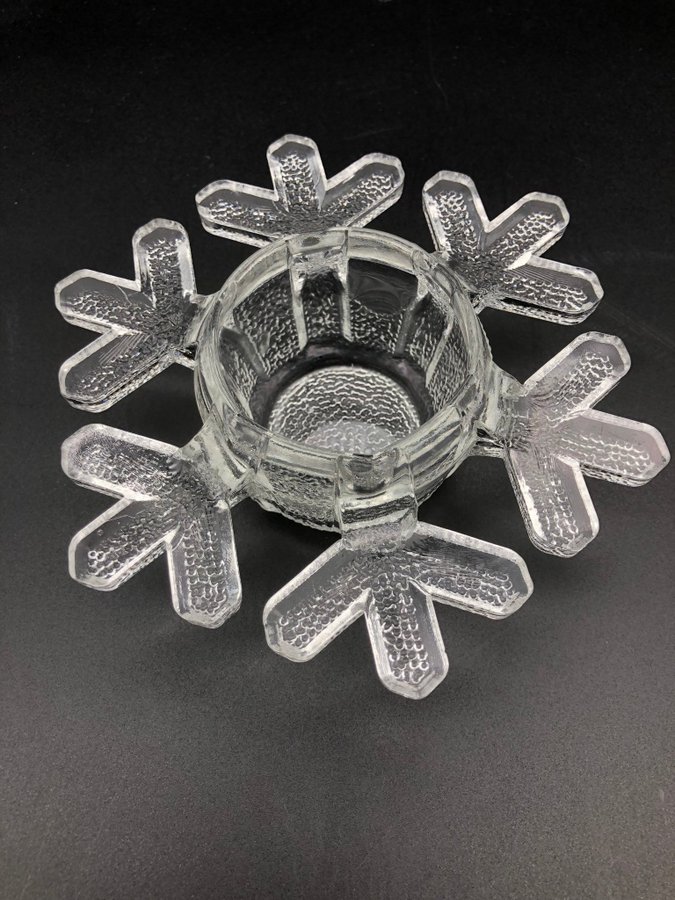 Iittala ljuslykta snöflinga Snowflake Valto Kokko