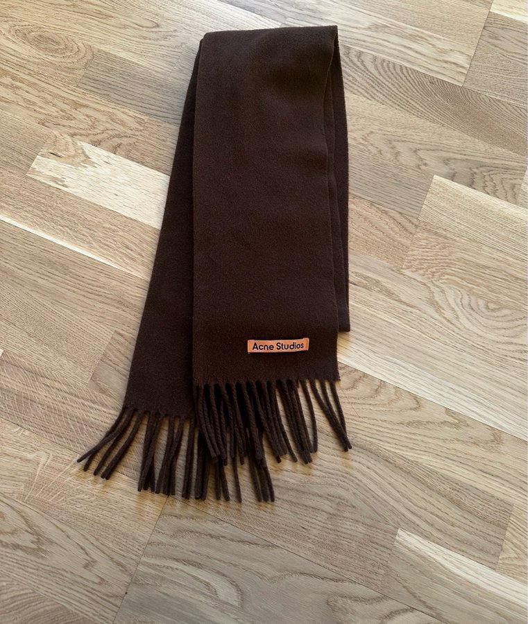 Acne Studios chocolate brown scarf